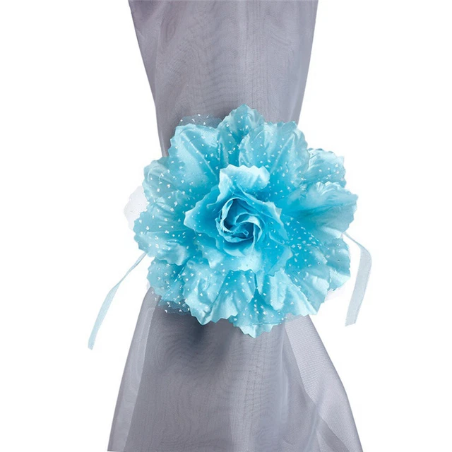 1 Pair Curtain Tieback Holder Beautiful Home Decoration Flower Shape Curtain 2
