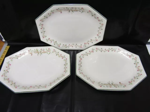 3 x Johnson Brothers Eternal Beau Dinner Plates