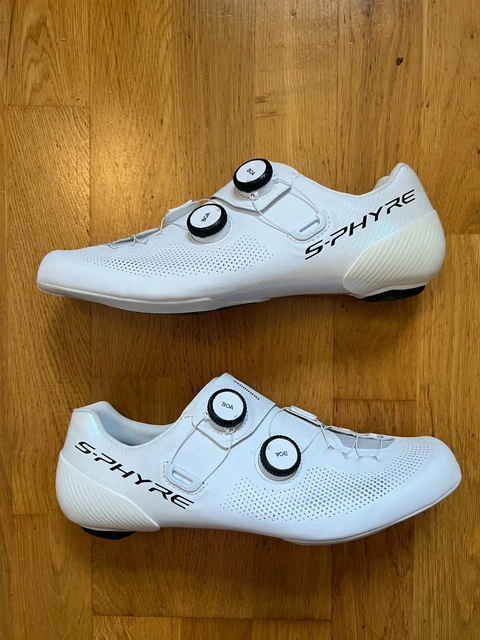 Shimano RC903 S-PHYRE Road Cycling Shoes EU 44.5 UK 9.5 White SPD-SL 