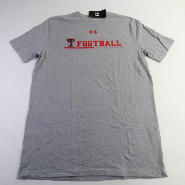 Texas Tech Red Raiders Under Armour Short Sleeve Shirt Men's Gray New