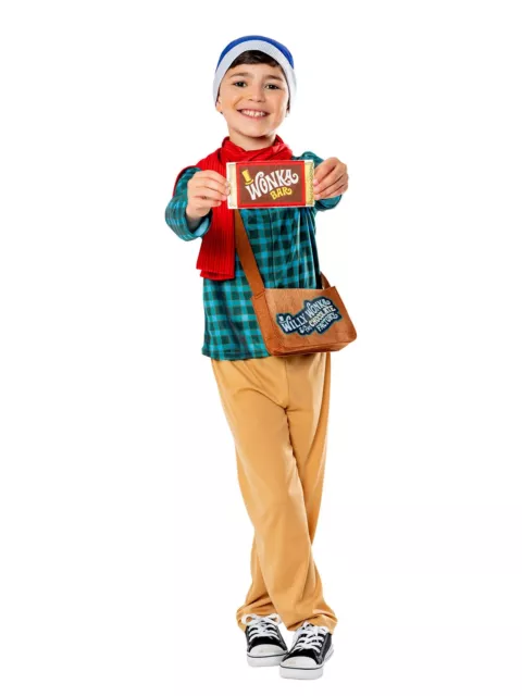 Clásico Charlie Cubo Willy Wonka Disfraz Niño Niña Disfraz para el Día Del Libro