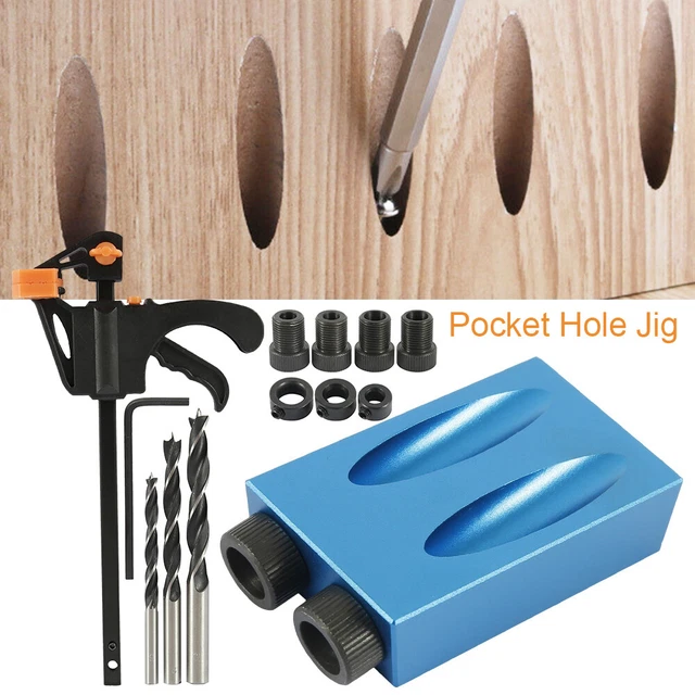 DIY POCKET HOLE Jig Kit 850 Easy Drill System Woodworking Screw Drill