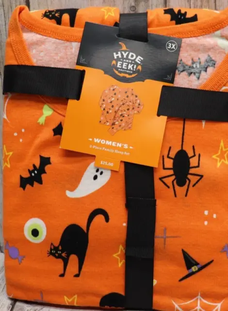 Hyde & Eek Women's -Size 3X - 2-Pc Family Sleep Set, Cotton Halloween Pajama Set