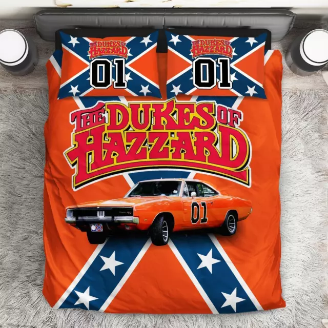 Movies Gift Idea For Fans Dukes Of Hazzard Full Bedding Duvet Cover Set (4pcs)