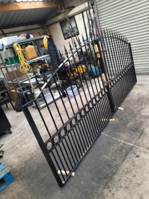 Wrought Iron Driveway Gates and Railings Ornate Garden Estate Fencing Bespoke