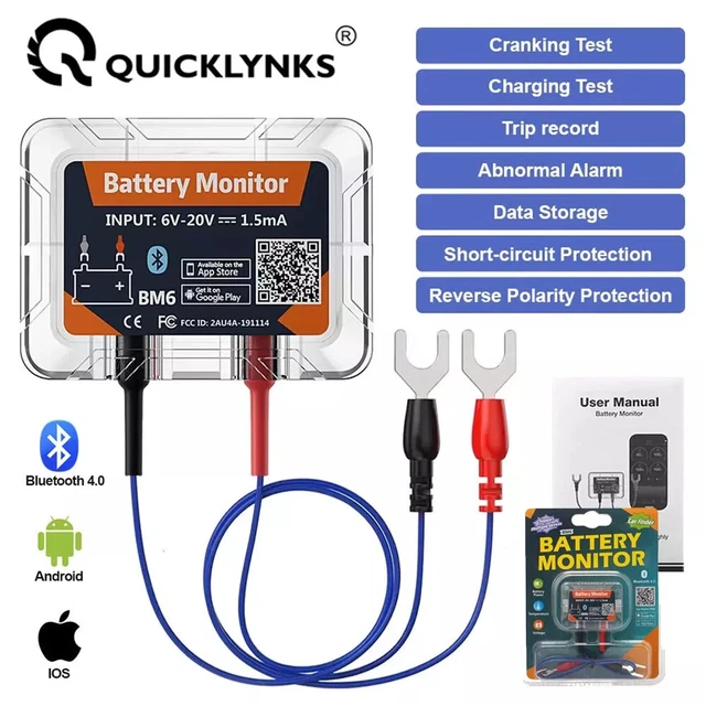 Ancel BM200 Bluetooth Car Battery Monitor – 12V Tester For IPhone & Android, Waterproof