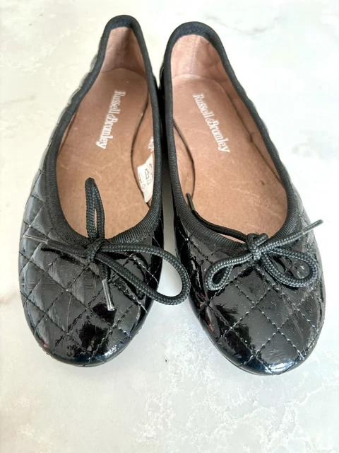 GIRLS RUSSELL AND Bromley Ballet Patent Leather Shoes Uk 12 20.00 PicClick UK