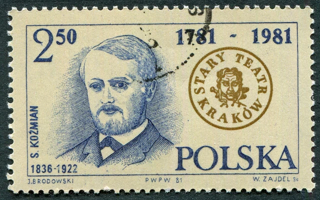 POLAND 1981 2z50 SG2780 used FG Cracow Old Theatre Bicentenary #A02