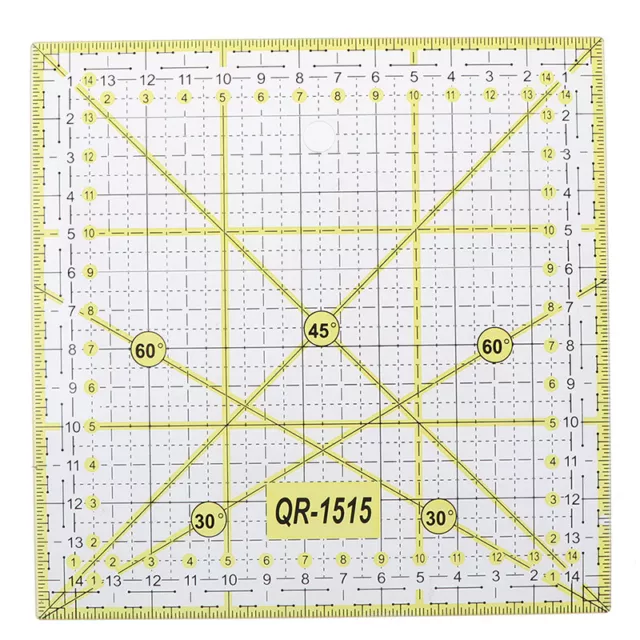Herramienta de acolchado de costura mosaico cuadrado regla de costura corte hágalo usted mismo máquina de coser F&