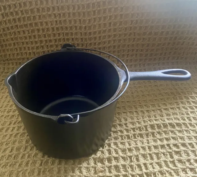 Hard To Find Wagner Ware Sidney-O-Fat Fryer Cast Iron #1265 Bailed Handle Spout