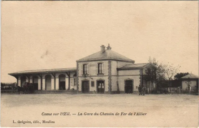 CPA COSNE-sur-l'OEIL La Gare du Chemin de Fer d'Allier (1221130)