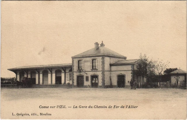 CPA COSNE-sur-l'OEIL La Gare du Chemin de Fer d'Allier (1221130)