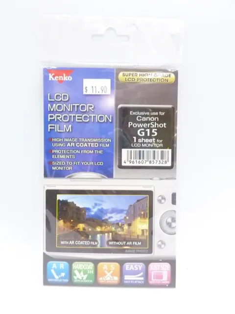 Kenko LCD Monitor Protection Film for Canon PowerShot G15