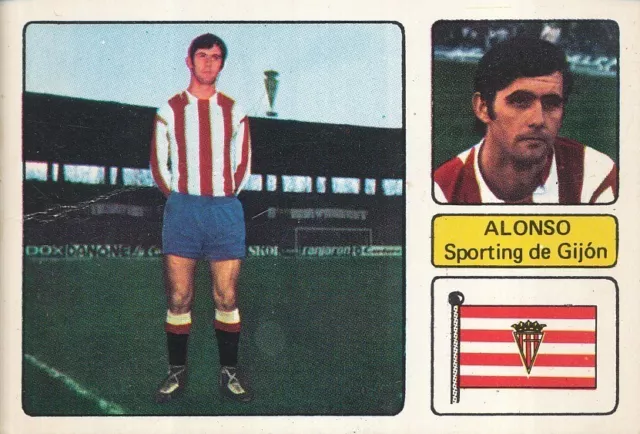 Miguel Angel Alonso # Sporting Gijon Cromo Card Campeonato De Liga 1973-74 Fher