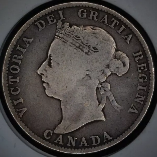 1888 Canada 25 Cents Victoria Quarter
