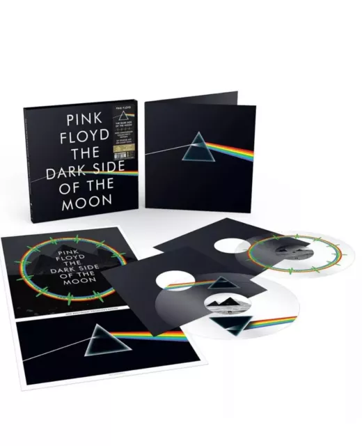 Pink Floyd The Dark Side Of The Moon 50Th Anniversary Uv Clear Vinyl 2Lp New