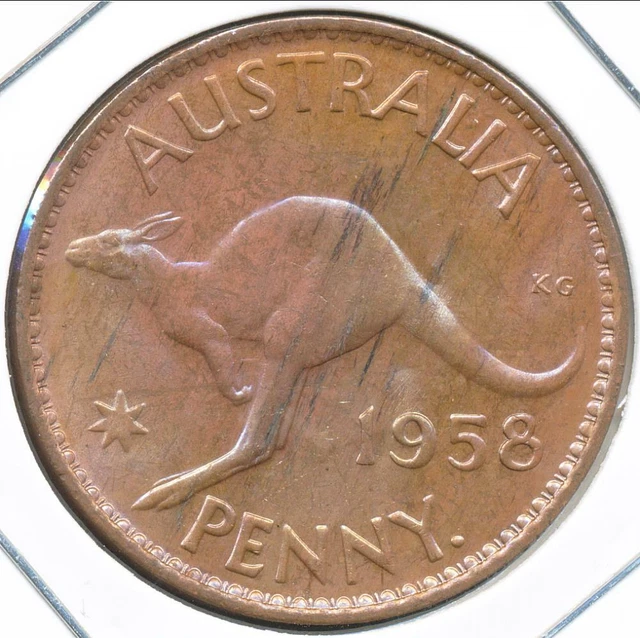 Australia 1958(p) One Penny 1d Elizabeth II - Uncirculated