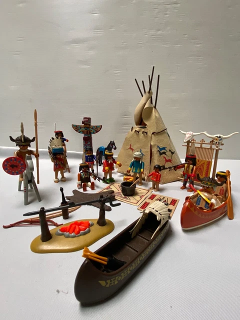PLAYMOBIL Vintage - Lotto Di 2 Faretre Gialle Per Indiani (Serie E301) - Usate