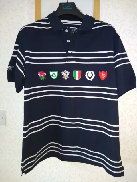 New Rugby Union 6 Six Nations Rugby shirt Cotton Traders Size UK L