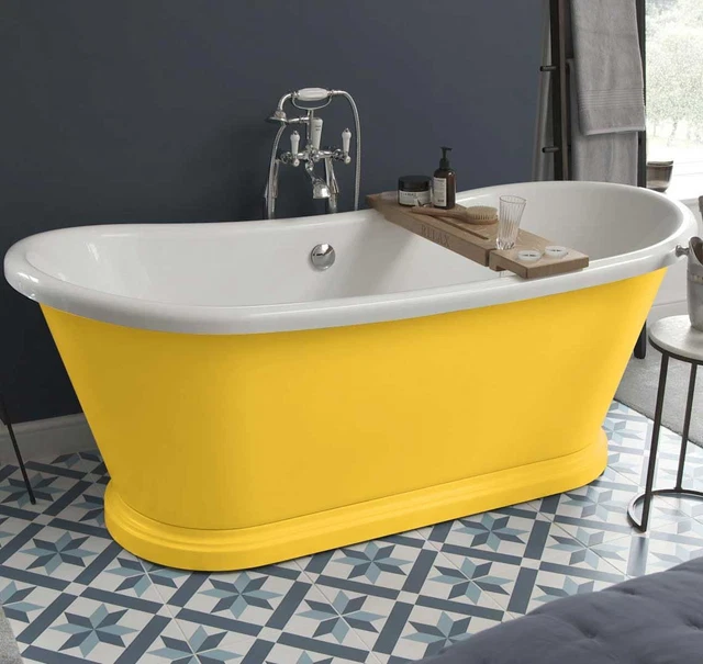 TRADITIONAL FREESTANDING BATH Double Ended Roll Top Baths White Acrylic