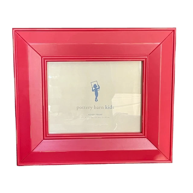 Pottery Barn Kids Red Ashby Art Display Large Distressed Wood Picture Frame
