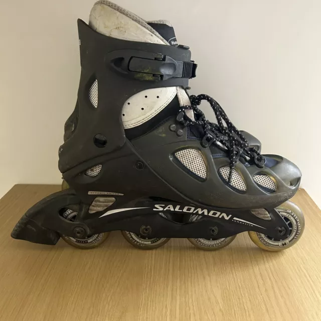 SALOMON Composite Human Print Ft 7 Black Mens Roller Skates UK 9