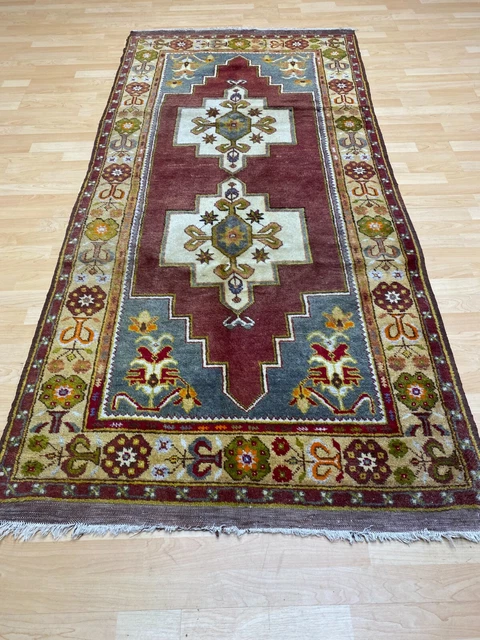 "ALFOMBRA ALFOMBRA HALL RUNNER HECHA A MANO LANA Oriental Persain diseño 8 pies 1"" x 3 pies 9"