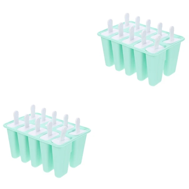 2x Hielo Molde Silicona Hágalo Hágalo Hágalo Hielo Máquina Helado Contenedor Paletas