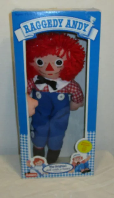 NIB 1987-1989 RAGGEDY ANDY 12" Original Doll with A Heart Playskool  Ann's Bro