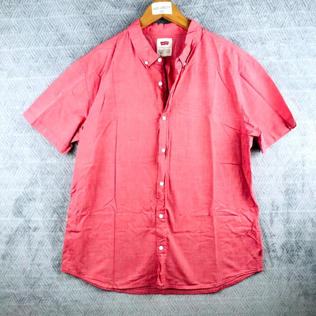 Levi's Chemise Western Big Relaxed Fit pour Homme avec col boutonné, Carson Stripe Dress, XL