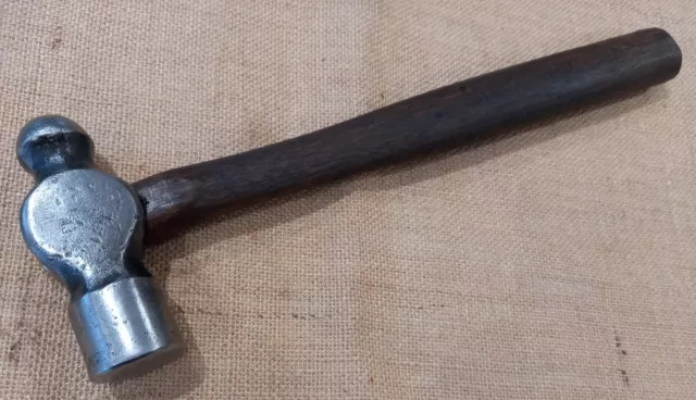 Vintage Snail Brand Ball Pein Hammer 1 1/2 Lb / 24Oz Engineers Workshop England