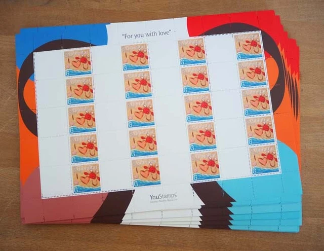 2007 Gibraltar; 1500 Einzelwerte Liebesgrüße, MiNr. 1226, **/MNH, ME 1200,-