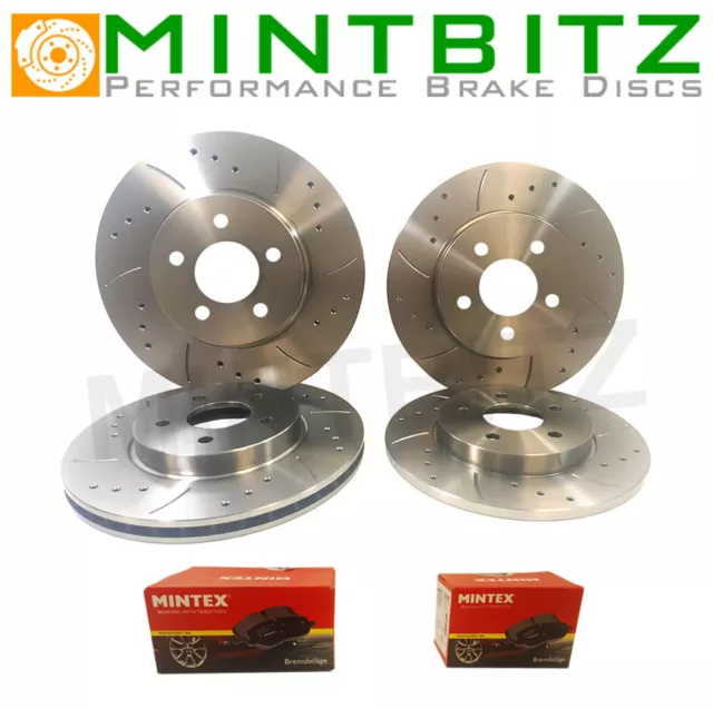 Front Rear Brake Discs & Mintex Pads For VW Transporter T5 1.9 2.5 308mm 294mm