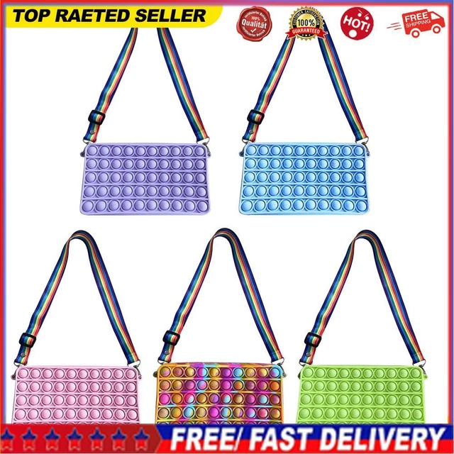 Fashion Solid Color Bubble Shoulder Crossbody Bag Small Purse Family Game