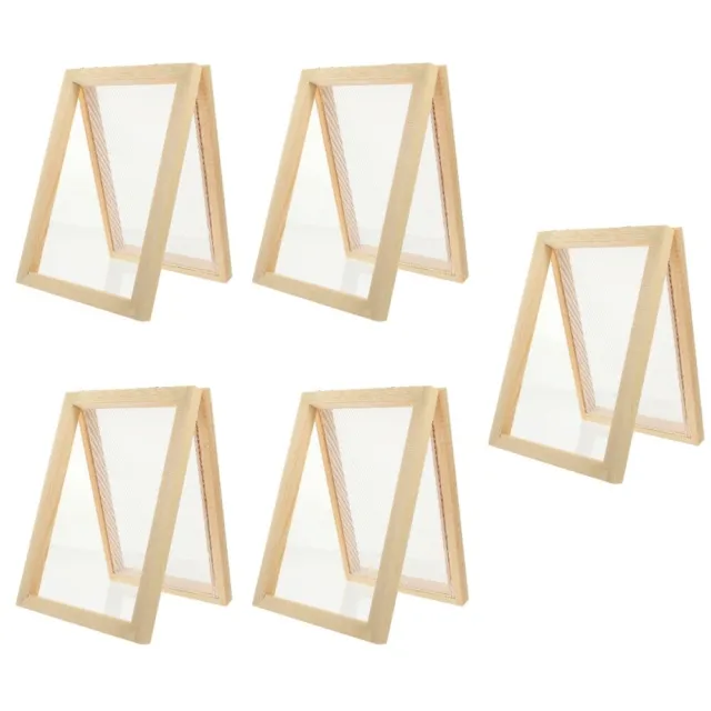 5 Pieces Paper Frame Children Present Making Deckle Screen Photo