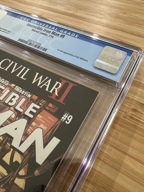 Invincible Iron Man #9 1st Full Appearance Riri Williams CGC 9.8 1st Print 3