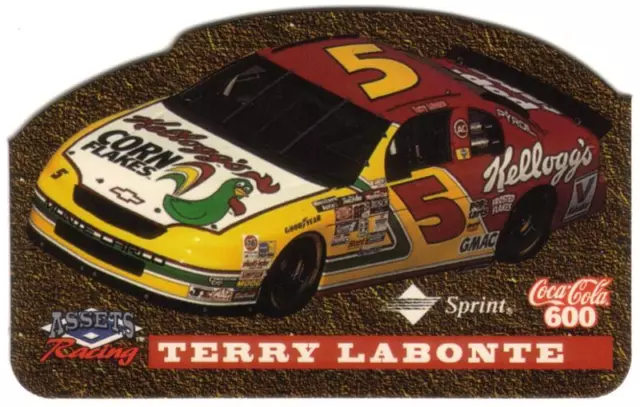 Terry LaBonte Coca-Cola Interactive Die-Cut Racing Coke 600 SPECIMEN Phone Card