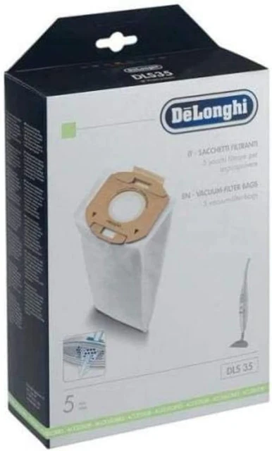 Sacchetti Filtranti Per Aspirapolvere Delonghi - 8 Sacchi Compatibili Con Modelli XLF1300E, XLF1200