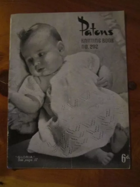 VINTAGE KNITTING PATTERN Book Patons No. 202 Great **Must See $2.30 ...