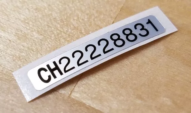 1 Nintendo Game Boy Color Cgb-001 ***Pal European*** Serial Number Label Sticker