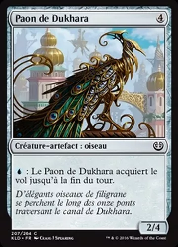 MTG Magic KLD - (x4) Dukhara Peafowl/Paon de Dukhara, French/VF