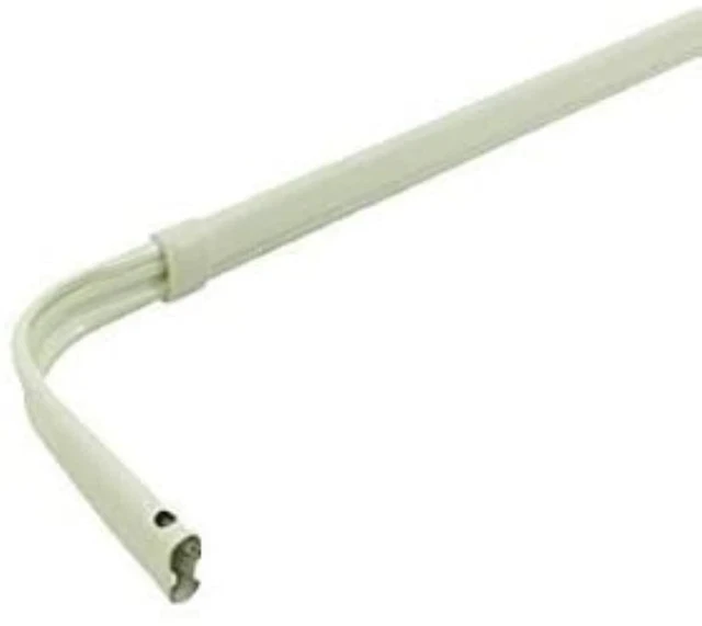 Graber 2 1/2" Projection Single Lock Seam Curtain Rod (White)- Available Widths