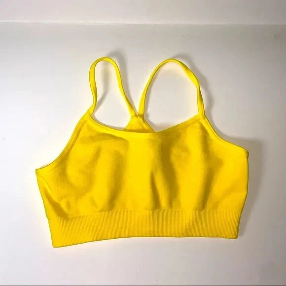 Girls Seamless Bra Crop Top for Dance, Cheer, Gymnastics 4-7 NWT