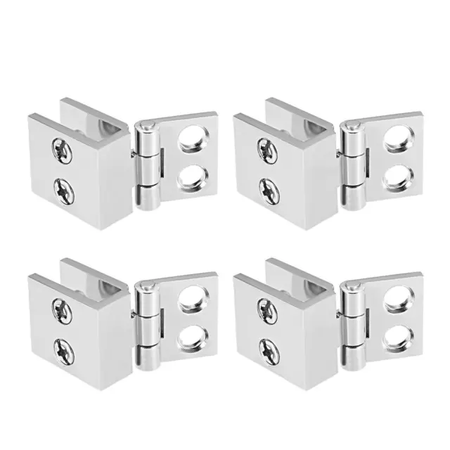 Bisagra para puerta vidrio 0 grados Abrazadera aleación zinc,para 5-8mm 4pz