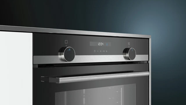 Siemens Four intégrable 71l 60cm a ecoclean inox/noir 4