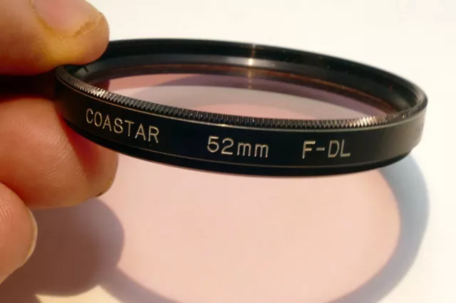 Filtro de montaña rusa 52 mm FL-D F-DL fluorescente a equilibrio de luz diurna