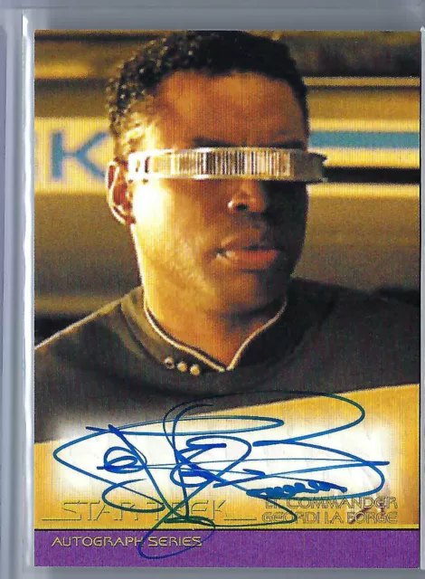 Levar Burton As Geordi La Forge Star Trek Inflexions Auto Autograph A135