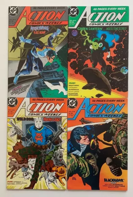 Action Comics #613 to #616. (DC 1988) 4 x issues.