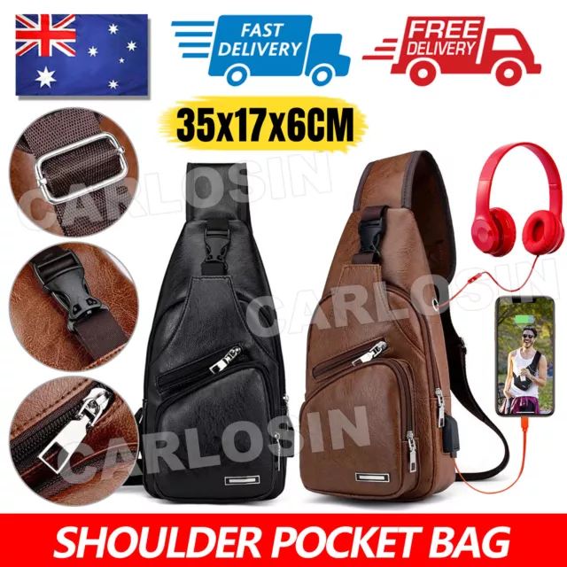 Waterproof Bag Personal Anti Theft Shoulder Man Pocket Portable Chest Travel AU