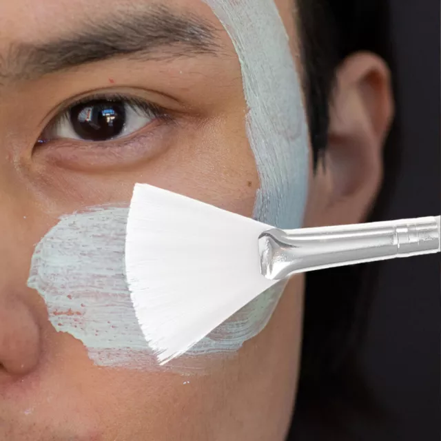 4 Pcs Fan Mask Brush Nylon Facial Tool Applicator Foundation Makeup
